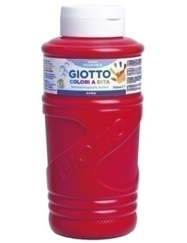 Pintura Dedos Giotto 750 Ml Rojo