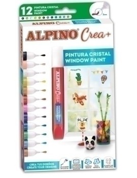 Pintura Cristal Alpino Estuche De 12