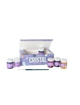 Pintura Cristal Pajarita 25 Ml Estuche 6