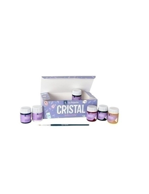 Pintura Cristal Pajarita 25 Ml Estuche 6