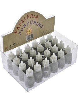 Purpurina Abaco Cola Plata Exp.24