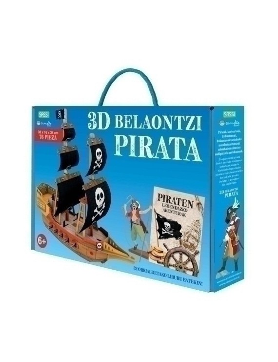 Puzzle Manolito B. Pirata Ontzia 3D - Eu