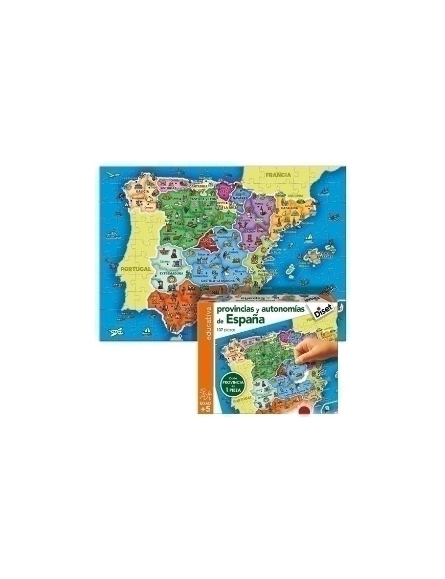 Puzzle Diset Provincias De España 137 Pi