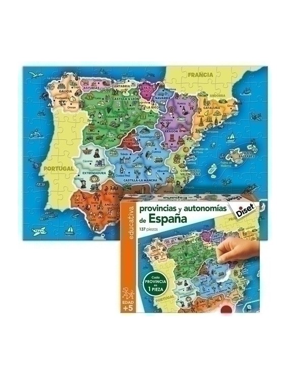 Puzzle Diset Provincias De España 137 Pi