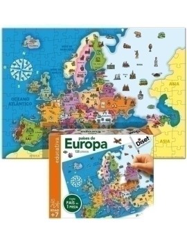 Puzzle Diset Paises De Europa 125 Piezas