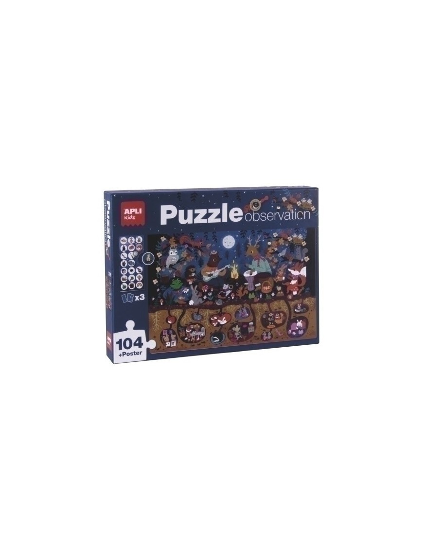 Puzzle Educativo Apli Observ.Bosque