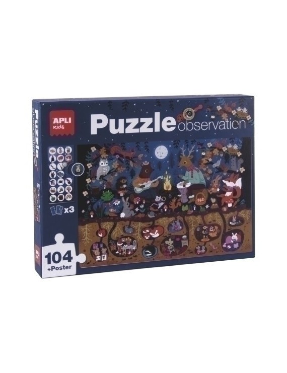 Puzzle Educativo Apli Observ.Bosque