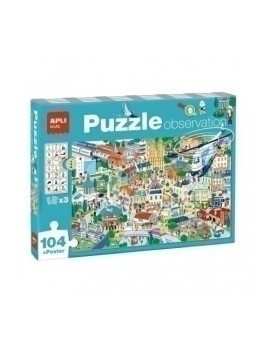 Puzzle Educativo Apli Observacion Ciudad