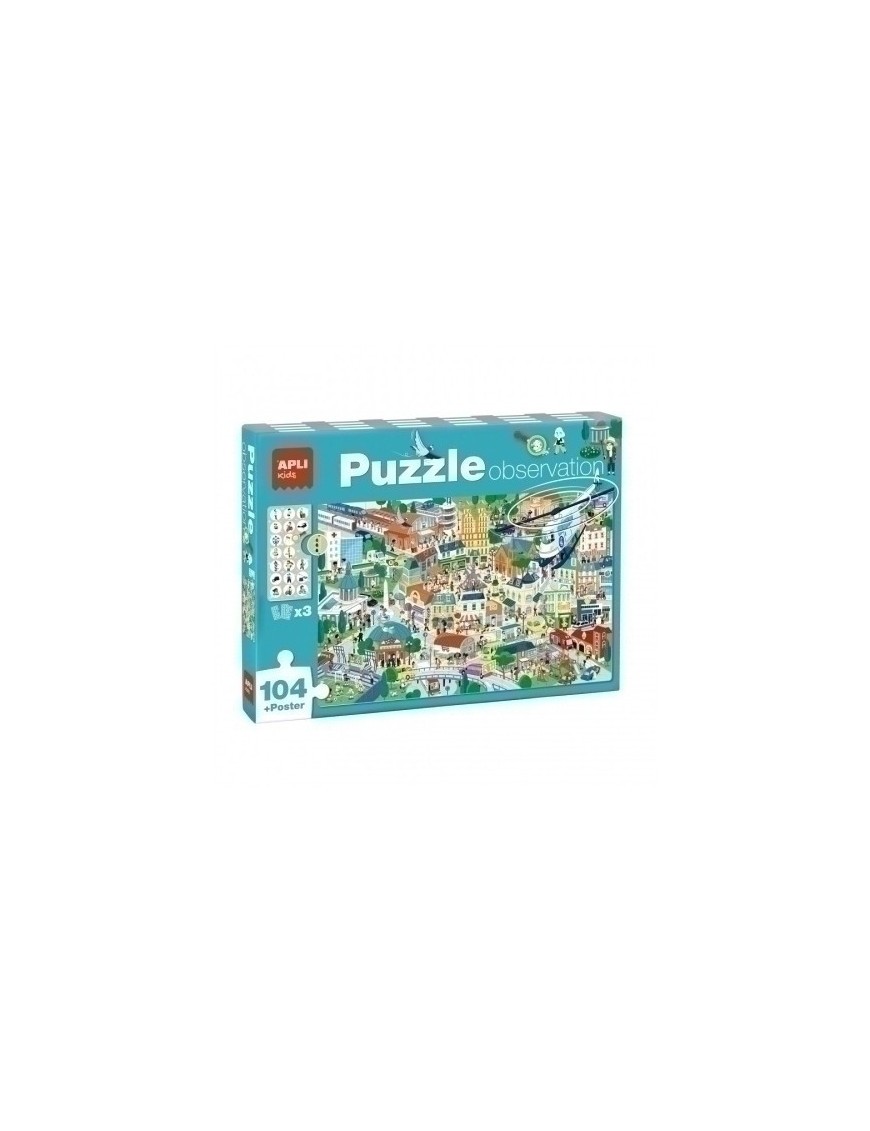 Puzzle Educativo Apli Observacion Ciudad