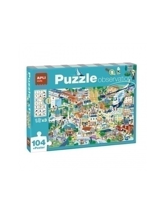 Puzzle Educativo Apli Observacion Ciudad