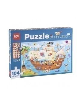 Puzzle Educativo Apli Observ. Barco P.