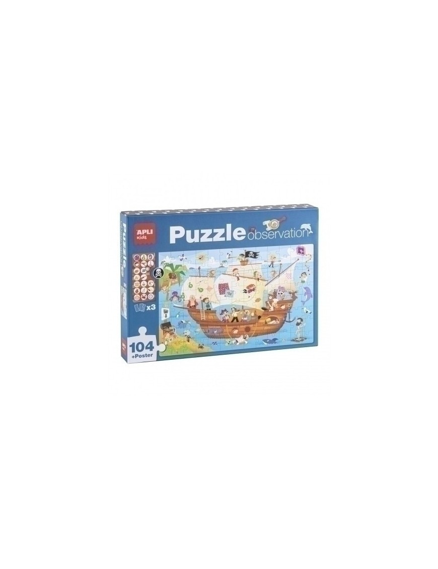 Puzzle Educativo Apli Observ. Barco P.