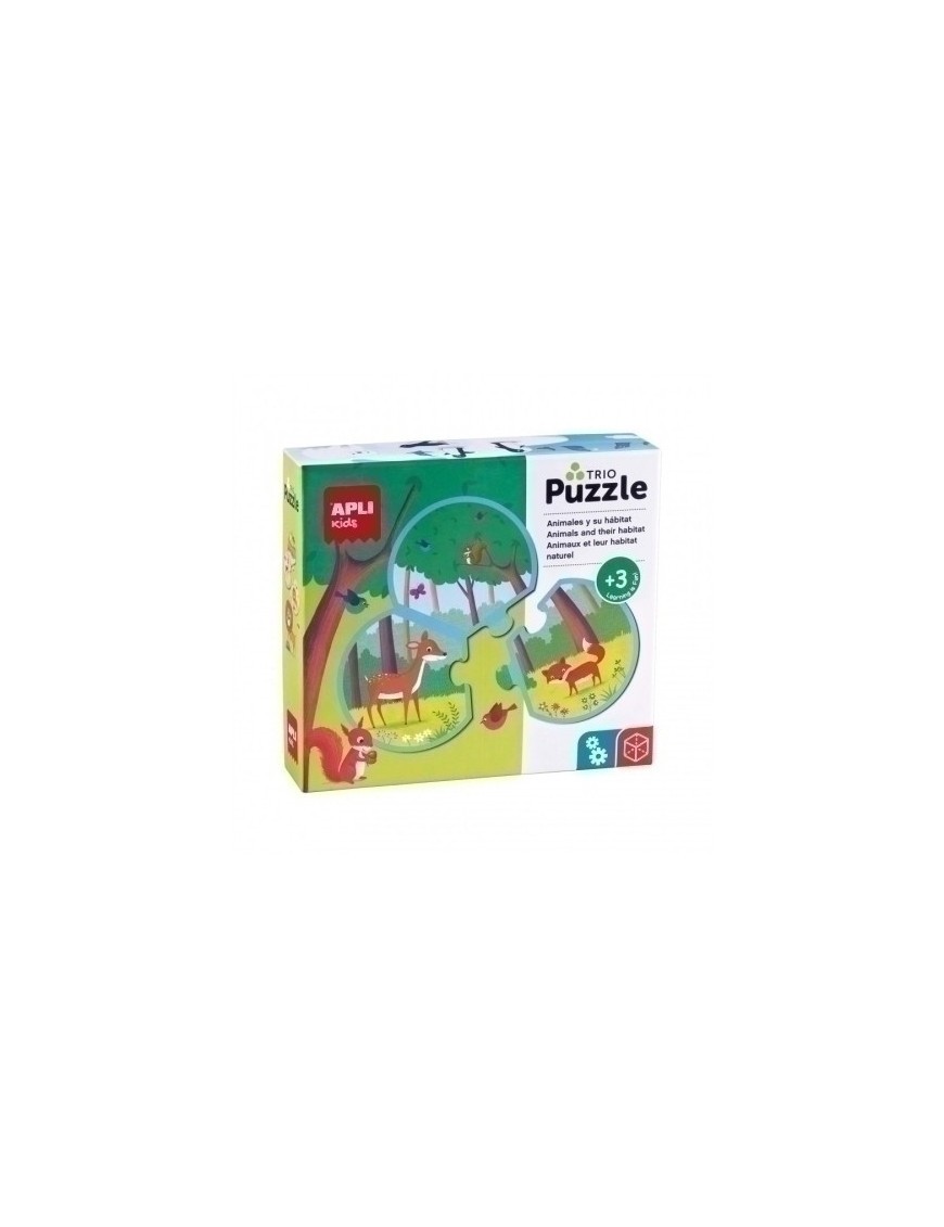 Puzzle Educativo Apli Trio Animales