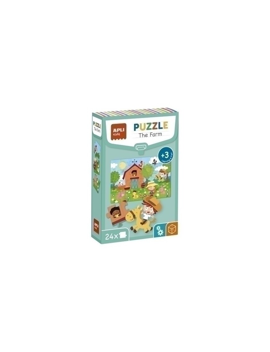 Puzzle Educativo Apli La Granja