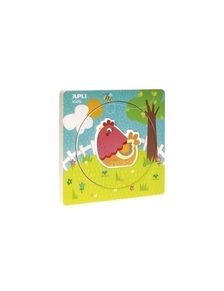 Puzzle Educativo Apli Capas Gallina