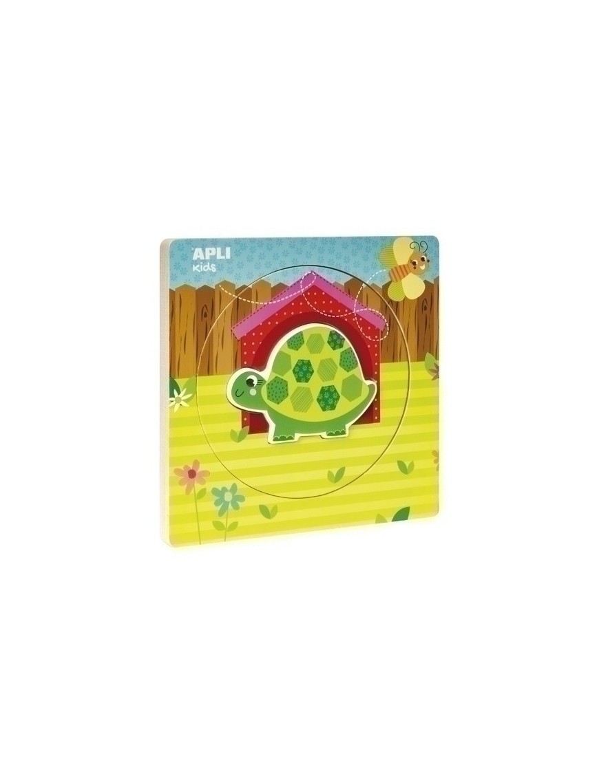 Puzzle Educativo Apli Capas Tortuga