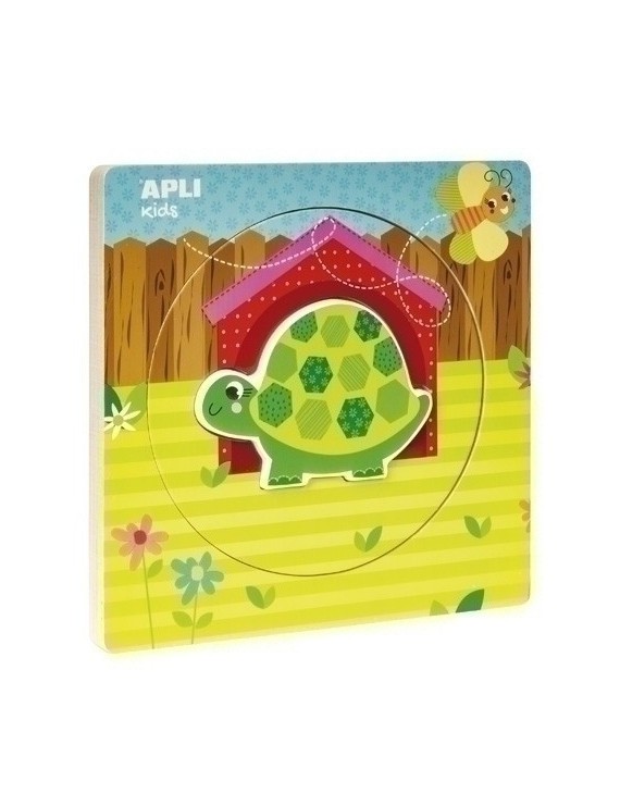 Puzzle Educativo Apli Capas Tortuga