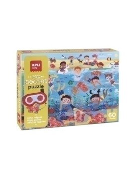 Puzzle Educativo Apli Secreto Playa