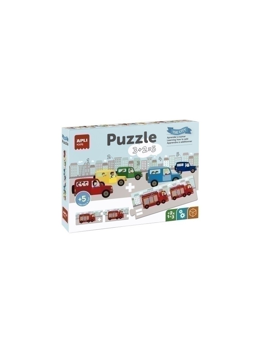 Puzzle Educativo Apli Kids Sumas Transpo