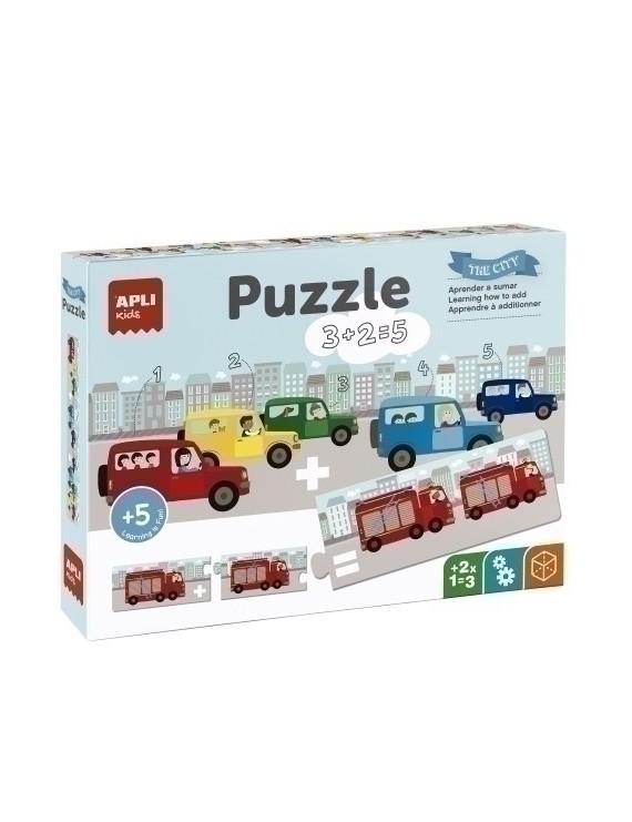 Puzzle Educativo Apli Kids Sumas Transpo