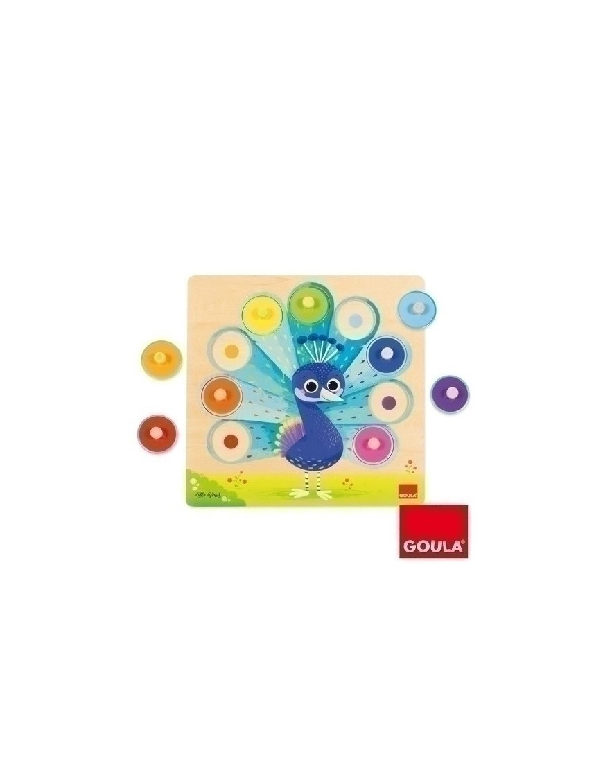 Puzzle Goula Pavo Real 9 Piezas