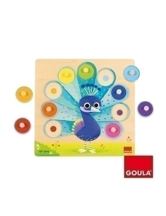 Puzzle Goula Pavo Real 9 Piezas