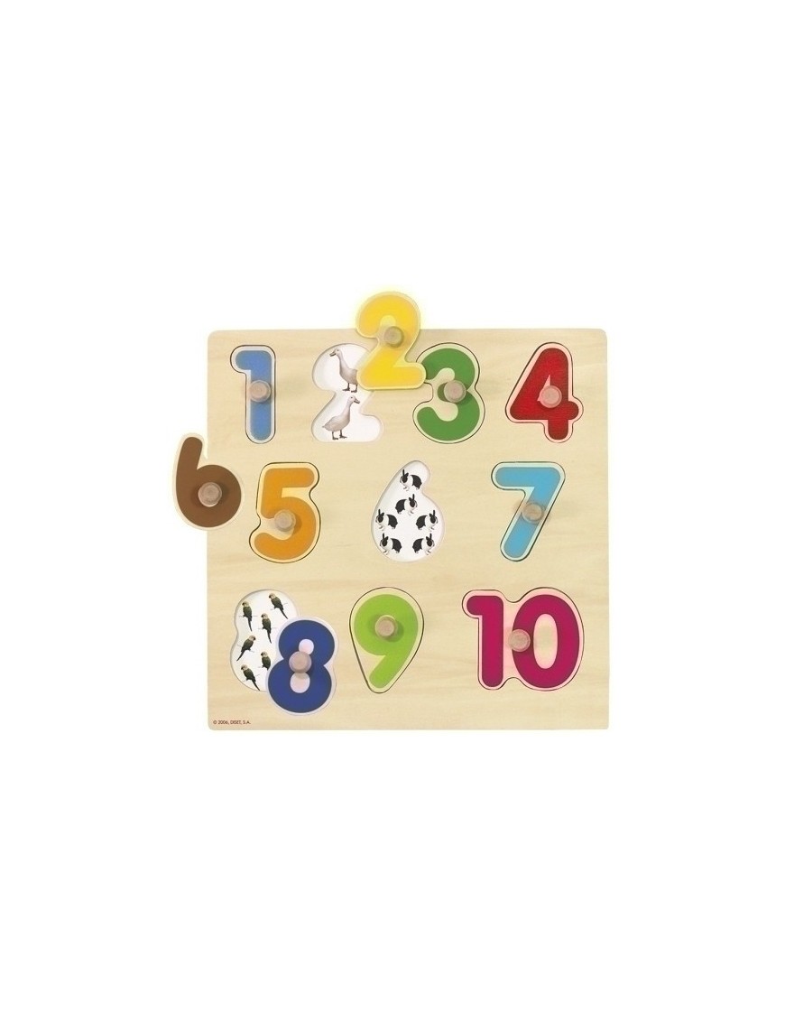 Puzzle Goula Silueta Numeros 10 Piezas