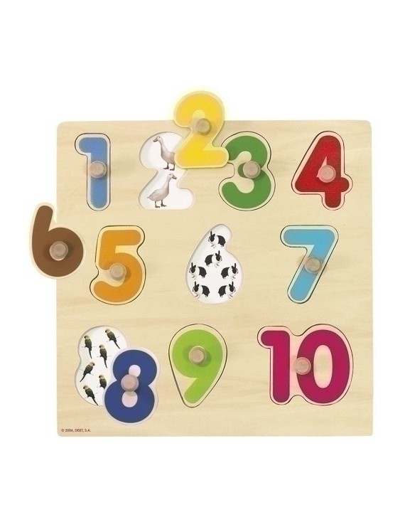 Puzzle Goula Silueta Numeros 10 Piezas