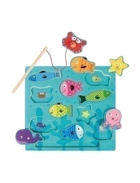 Puzzle Goula Pesca Magnetico 10 Piezas