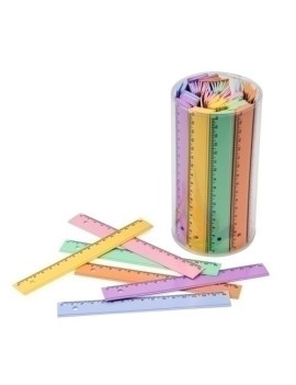 Reglas Faibo Plastico Pastel 16Cm B/100