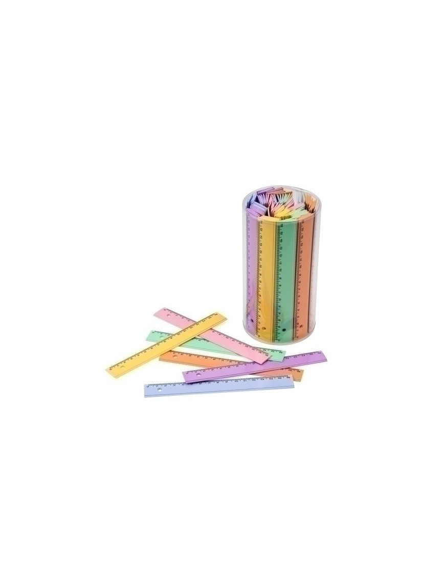 Reglas Faibo Plastico Pastel 16Cm B/100