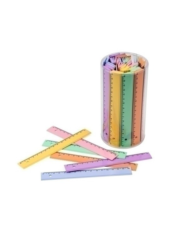 Reglas Faibo Plastico Pastel 16Cm B/100