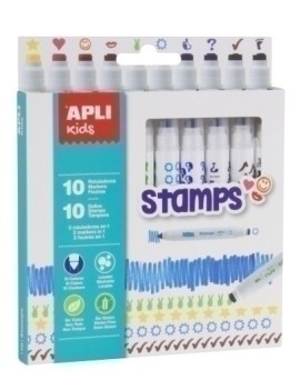 Rotul.Apli Stamp  Estuche 10