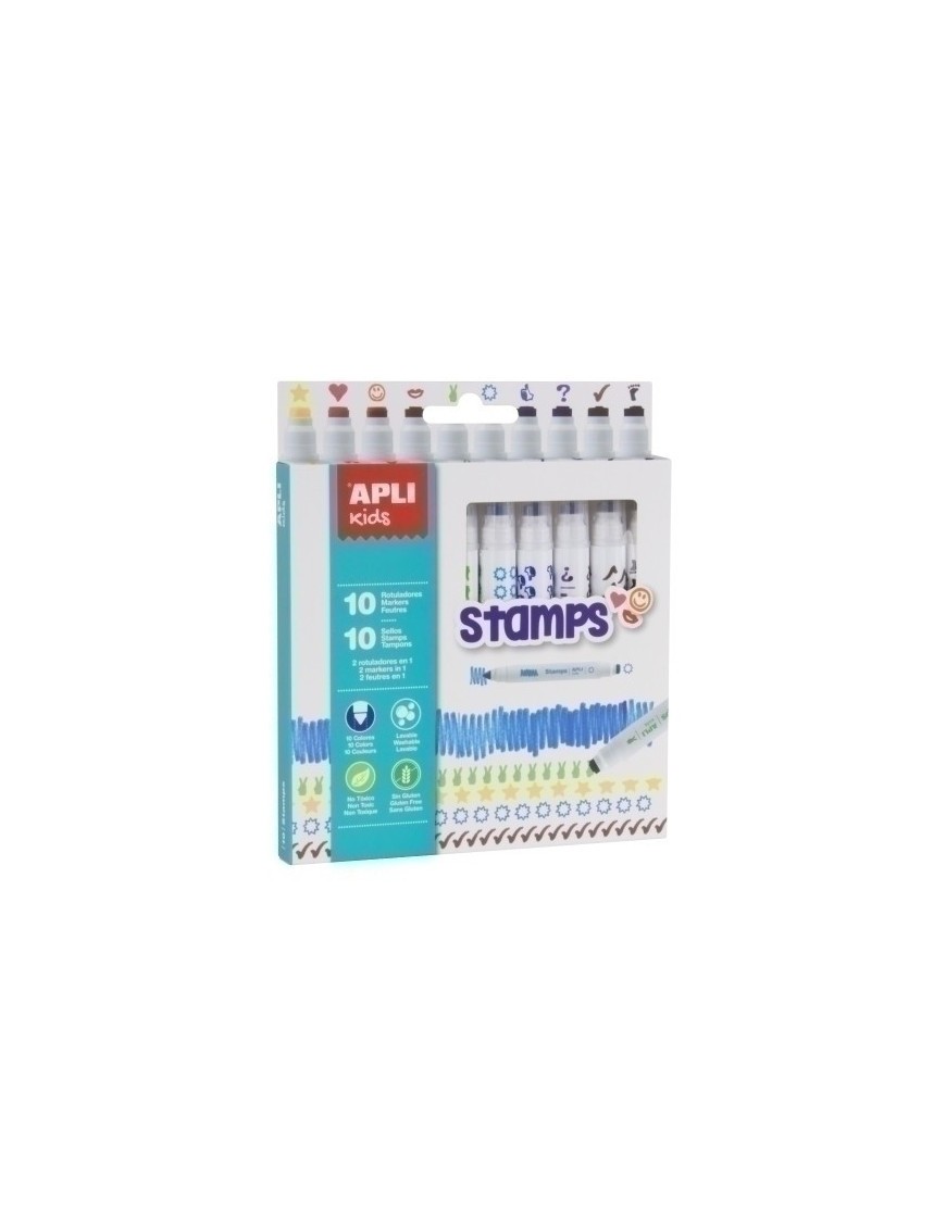 Rotul.Apli Stamp  Estuche 10