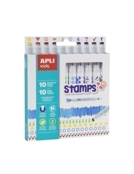 Rotul.Apli Stamp  Estuche 10