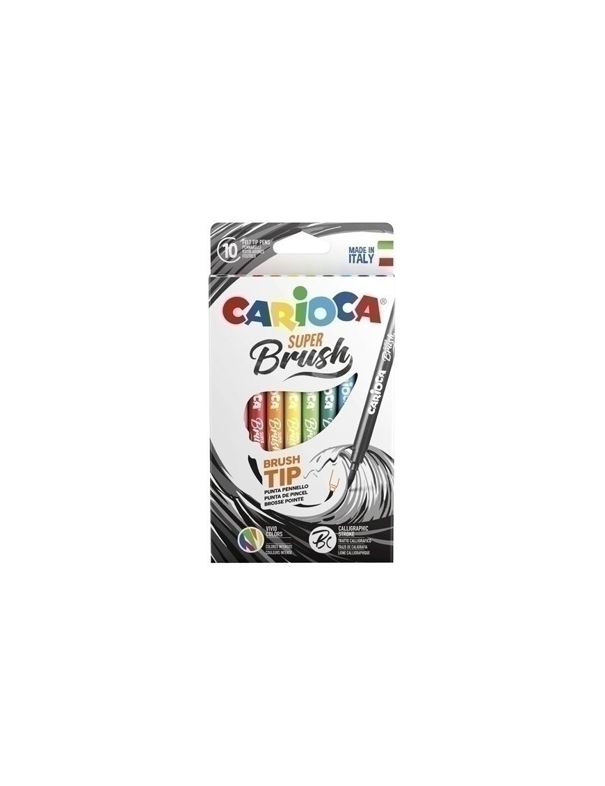 Rotul.Carioca Super Brush Caja 10