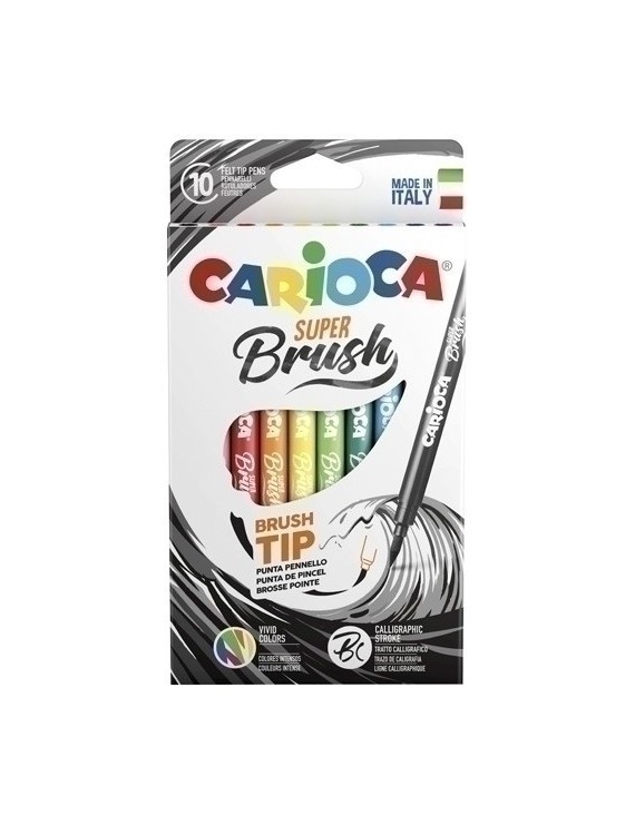 Rotul.Carioca Super Brush Caja 10