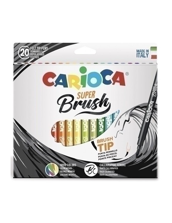 Rotul.Carioca Super Brush Caja 20