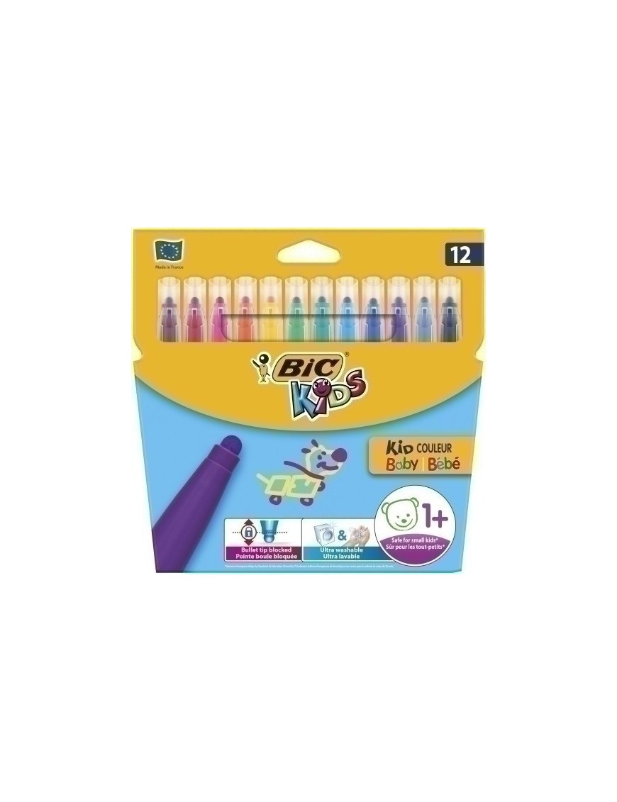 Rotul.Bic Kid Couleur Baby Caja 12