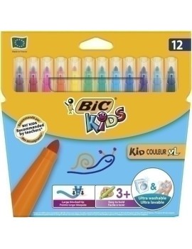 Rotul.Bic Kid Couleur Caja 12 Grueso