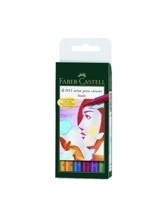 Rotulador Faber Castell Pitt Pen B/6