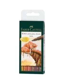 Rotulador Faber Castell Pitt Pen B/6