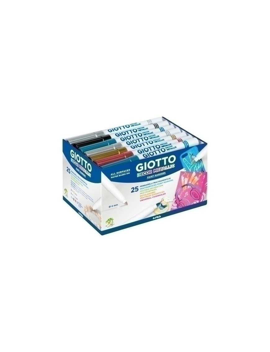 Rotul.Giotto Decor Metal Schoolpack 24