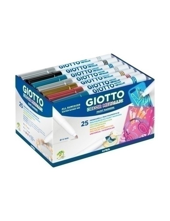 Rotul.Giotto Decor Metal Schoolpack 24