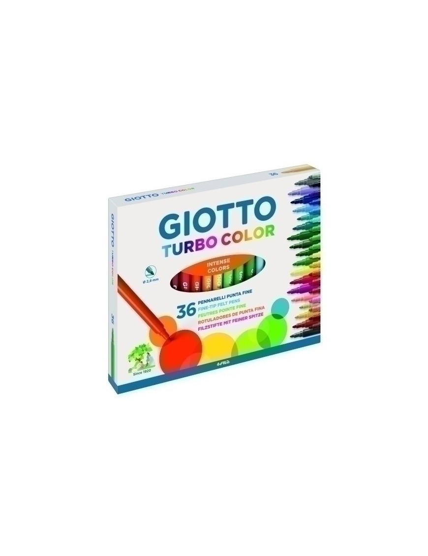 Rotul.Giotto Escolar Fibra Color Caja 36