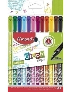 Rotul.Maped Graph Peps Deco Estuche 12