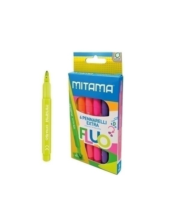 Rotulador Mitama Super Fluo Caja 6