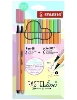 Rotul.Stabilo Pen 68&Point 88 Pastel E12