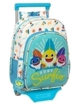 Safta-Baby Shark Mochila 185 C/Carro