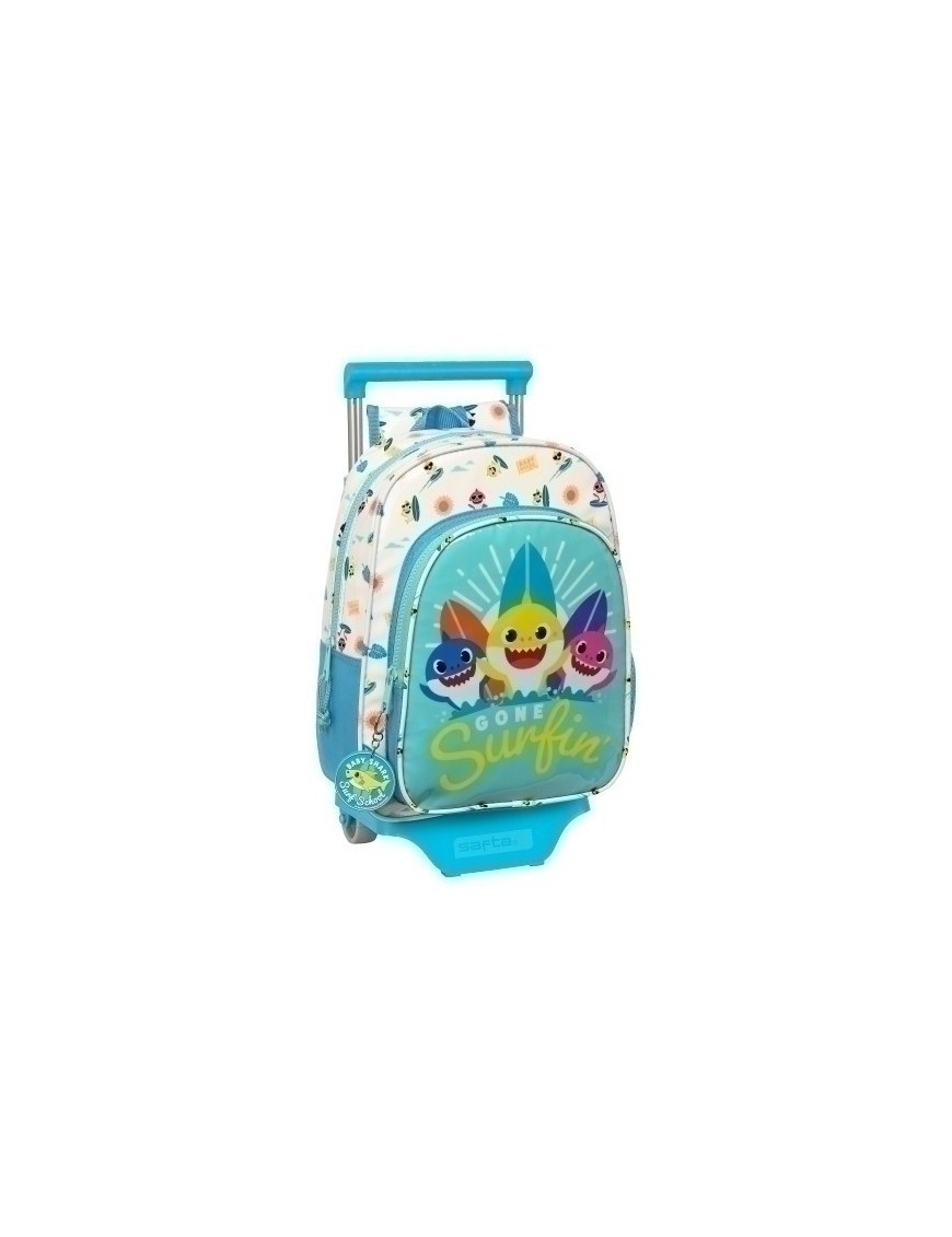 Safta-Baby Shark Mochila 185 C/Carro